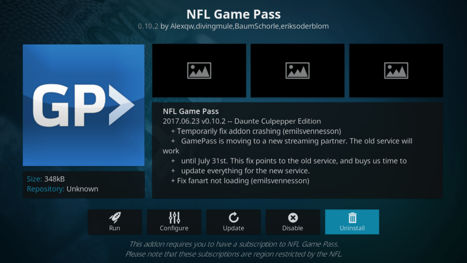 Download Nfl Games Pass Kodi